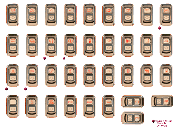 Actuator Button Layout